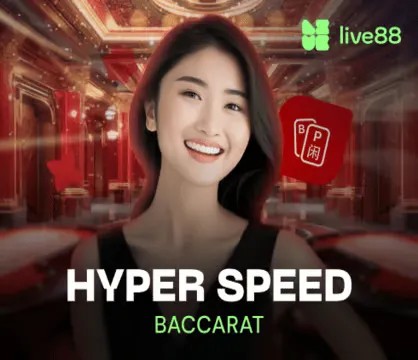 Hyper Speed Baccarat online game logo by Evolution on nowtodaytrending.com